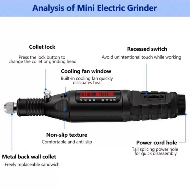 Máy khoan điện mini ABS đa năng 12V 13W - Cắt & đánh bóng, giá chỉ 145.000 VNĐ 7