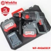 Máy khoan đục bê tông pin 3 chức năng WORKFIX WF‑RH2.603CP – Lực đập 2.9J, Anti‑Kickback, Chân M21, Giá 1,079,000₫ 7