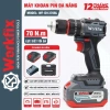 Máy khoan không dây WORKFIX WF-ID1.370BL, lực siết 70N.m, 3 chức năng, đầu 13mm autolock - 698.000đ