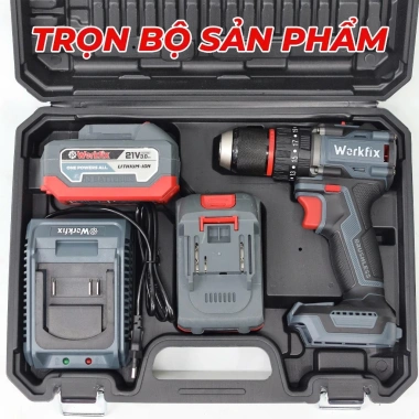 Máy khoan không dây WORKFIX WF-ID1.370BL, lực siết 70N.m, 3 chức năng, đầu 13mm autolock - 698.000đ 4