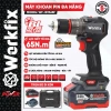 Máy khoan không than WORKFIX WF-ID1.365F - Lực siết 65N·m, Đầu kẹp 13mm, Chân pin phổ thông, Giá 558.000₫
