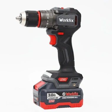 Máy khoan không than WORKFIX WF-ID1.365F - Lực siết 65N·m, Đầu kẹp 13mm, Chân pin phổ thông, Giá 558.000₫ 3