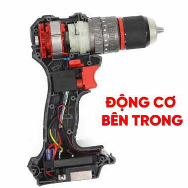 Máy khoan không than WORKFIX WF-ID1.365F - Lực siết 65N·m, Đầu kẹp 13mm, Chân pin phổ thông, Giá 558.000₫ 7