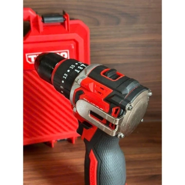 Máy khoan pin 10Li 18V không chổi than 3 chức năng, móc inox, kèm bộ 2 pin và sạc, giá ưu đãi 515.000₫ 3