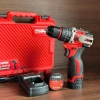 Máy khoan pin 10Li 18V không chổi than 3 chức năng, móc inox, kèm bộ 2 pin và sạc, giá ưu đãi 515.000₫ 10