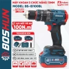 Máy khoan pin BOSHUN BS-ID100BL, lực siết 100Nm, đầu kẹp 13mm Autolock, không chổi than