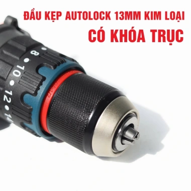 Máy khoan pin BOSHUN BS-ID100BL, lực siết 100Nm, đầu kẹp 13mm Autolock, không chổi than 8