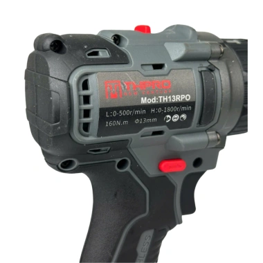 Máy khoan pin THPRO TH13RPO 3 chức năng, đầu kẹp 13mm Autolock, giá chỉ 575.000₫
