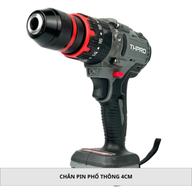 Máy khoan pin THPRO TH13RPO 3 chức năng, đầu kẹp 13mm Autolock, giá chỉ 575.000₫ 9 Máy khoan pin THPRO TH13RPO 3 chức năng, đầu kẹp 13mm Autolock, giá chỉ 575.000₫ 9