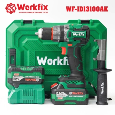 Máy khoan pin Workfix 13mm WF-ID13.100AK Lực siết 100Nm Không chổi than AutoLock Anti Kickback 2
