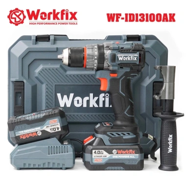 Máy khoan pin Workfix 13mm WF-ID13.100AK Lực siết 100Nm Không chổi than AutoLock Anti Kickback 9