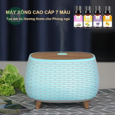 Máy Khuếch Tán Tinh Dầu 400ml 2.025 - Tạo Hương Thơm, Độ Ẩm Cao, Quà Tặng 2