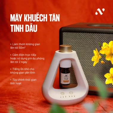 Máy khuếch tán tinh dầu AN Naturals 50m2 - Giá ưu đãi 1.150.000, kèm 3 phần quà