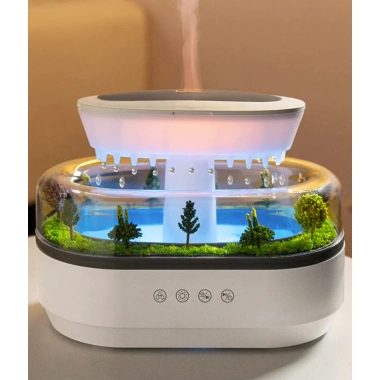 Máy khuếch tán tinh dầu phun sương phòng ngủ, tạo ẩm, âm thanh mưa Đà Lạt - Giá chỉ 577.220₫ 3