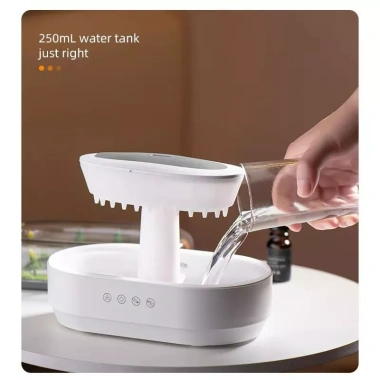 Máy khuếch tán tinh dầu phun sương phòng ngủ, tạo ẩm, âm thanh mưa Đà Lạt - Giá chỉ 577.220₫ 8