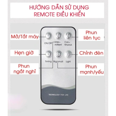Máy khuếch tán tinh dầu Sang-Xịn-Mịn – Điều khiển từ xa, dung tích lớn, phun sương siêu âm – 353.444₫ 9