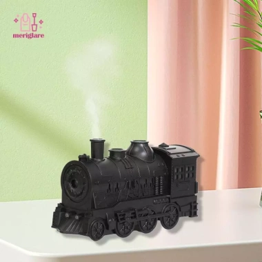 Máy khuếch tán tinh dầu tàu hơi nước 220V, tạo độ ẩm, đèn xung quanh, màu đen, trang trí máy tính để bàn – 606.100₫