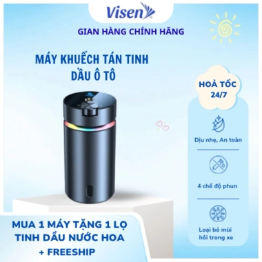 Máy khuếch tán tinh dầu tự động ô tô, phun sương khử mùi, đèn LED - 699k