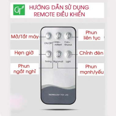 Máy Khuếch Tán Tinh Dầu Tulip Cao Cấp Remote và Tặng 10ml Dầu Sả Giá ưu đãi 220.000 VND 4