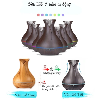 Máy Khuếch Tán Tinh Dầu Tulip Cao Cấp Remote và Tặng 10ml Dầu Sả Giá ưu đãi 220.000 VND 6