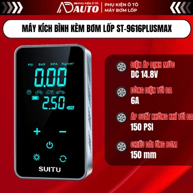 Máy Kích Bình 4 trong 1 Cảm Ứng + Bơm Lốp Ô Tô, Đèn Flash, Sạc Dự Phòng - Đa Năng, Nhỏ Gọn