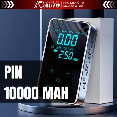 Máy Kích Bình 4 trong 1 Cảm Ứng + Bơm Lốp Ô Tô, Đèn Flash, Sạc Dự Phòng - Đa Năng, Nhỏ Gọn