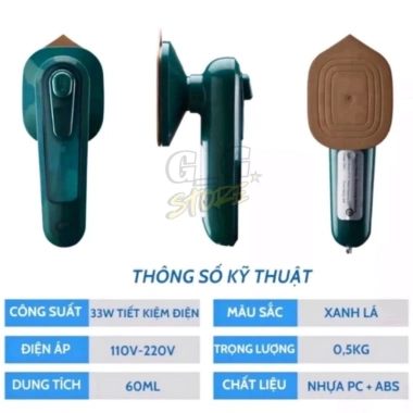 Máy Là Hơi Nước Cầm Tay Mini 33W - Ủi Phẳng Nhanh Quần Áo, Giá 112k GGStore 3 Máy Là Hơi Nước Cầm Tay Mini 33W - Ủi Phẳng Nhanh Quần Áo, Giá 112k GGStore 3