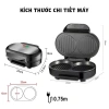 Máy làm bánh hamburger, nướng bít tết, ốp trứng RAF 1.000W - Giá chỉ 390.000đ 6
