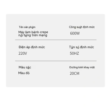 Máy làm bánh kếp đa năng mini: lò xo, chảo nướng điện, bánh cuốn, chiên, vỏ tràm - Giá chỉ 199.499đ, tiết kiệm năng lượng 9