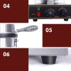 Máy làm bánh quế cuộn công nghiệp 1.300W, nhiệt độ 50-300°C, làm nóng nhanh 3