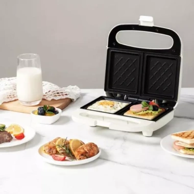 Máy làm bánh sandwich waffle đa năng, chống dính, cho bữa sáng - 496.100₫ 3