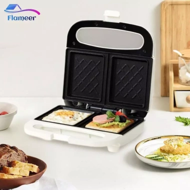 Máy làm bánh sandwich waffle đa năng, chống dính, cho bữa sáng - 496.100₫ 5