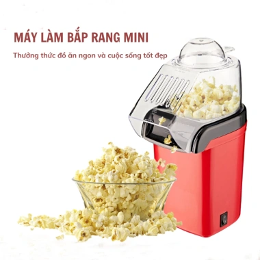 Máy làm bỏng ngô mini & bắp rang bơ điện nhỏ gọn - Dễ dùng, an toàn, 200k