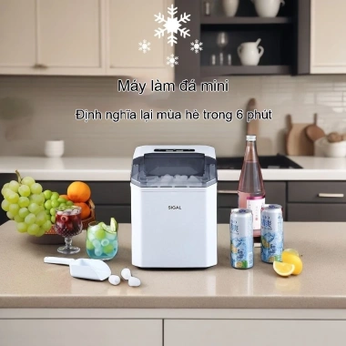 Máy làm đá mini tự động công suất lớn, phù hợp gia đình, ký túc, cắm trại, làm lạnh nhanh 5 Máy làm đá mini tự động công suất lớn, phù hợp gia đình, ký túc, cắm trại, làm lạnh nhanh 5