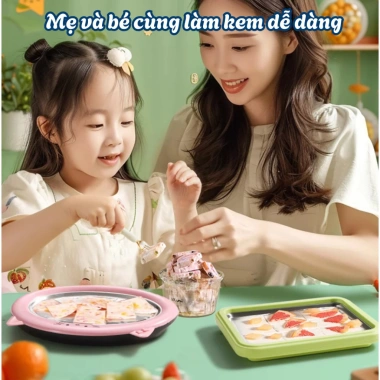 Máy làm kem cuộn mini cho bé tại nhà, inox 304 không dùng điện, an toàn, làm kem trong 2 phút - Giá 72.000 VND 5