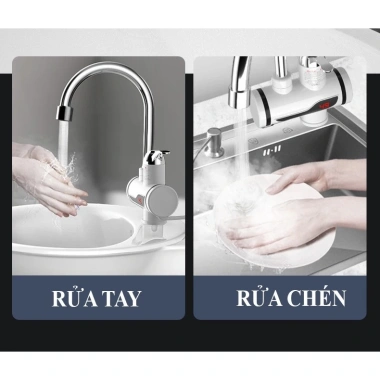 Máy Làm Nóng Nước Trực Tiếp kèm Đầu CB Chống Giật với An Toàn, Giá 235.900đ