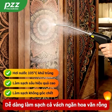 Máy làm sạch hơi nước áp suất cao Pzz Mỹ 220V di động ô tô, bếp, điều hòa 898.000₫ 6