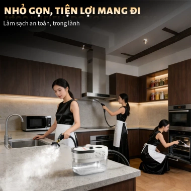 Máy làm sạch hơi nước áp suất cao Pzz Mỹ 220V di động ô tô, bếp, điều hòa 898.000₫ 9