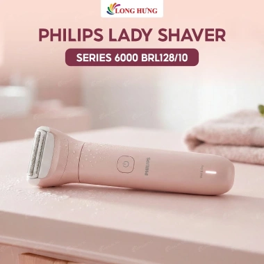 Máy làm sạch lông Philips Lady Shaver Series 6.000 BRL128/10 - Giá 1.190.000đ, công nghệ siêu mượt, an toàn cho da nữ