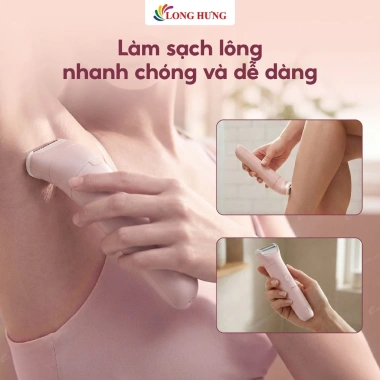Máy làm sạch lông Philips Lady Shaver Series 6.000 BRL128/10 - Giá 1.190.000đ, công nghệ siêu mượt, an toàn cho da nữ