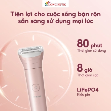 Máy làm sạch lông Philips Lady Shaver Series 6.000 BRL128/10 - Giá 1.190.000đ, công nghệ siêu mượt, an toàn cho da nữ