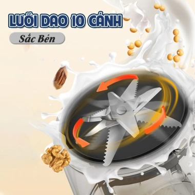 Máy Làm Sữa Hạt OSTMARS 1.1L Đa Năng 8 Chế Độ Lưỡi Dao 10 Cánh Siêu Mịn Giá 410.000 5 Máy Làm Sữa Hạt OSTMARS 1.1L Đa Năng 8 Chế Độ Lưỡi Dao 10 Cánh Siêu Mịn Giá 410.000 5