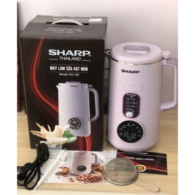Máy Làm Sữa Hạt Sharp KS-162 Nắp Inox 1L, Bảo Hành 12 Tháng, Giá 729.000 9 Máy Làm Sữa Hạt Sharp KS-162 Nắp Inox 1L, Bảo Hành 12 Tháng, Giá 729.000 9