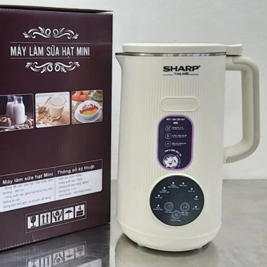 Máy Làm Sữa Hạt Sharp KS-162 Nắp Inox 1L, Bảo Hành 12 Tháng, Giá 729.000 10 Máy Làm Sữa Hạt Sharp KS-162 Nắp Inox 1L, Bảo Hành 12 Tháng, Giá 729.000 10