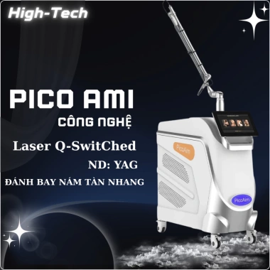 Máy laser PicoAmi nhập khẩu - Xoá xăm, trục khuỷu, nám, giá ưu đãi 98 triệu