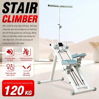 Máy Leo Bậc Thang KM2.100 Gấp Gọn - Leo Núi, Tập Mông, Cơ Bắp, Giá 1.499.000 VND 9 Máy Leo Bậc Thang KM2.100 Gấp Gọn - Leo Núi, Tập Mông, Cơ Bắp, Giá 1.499.000 VND 9