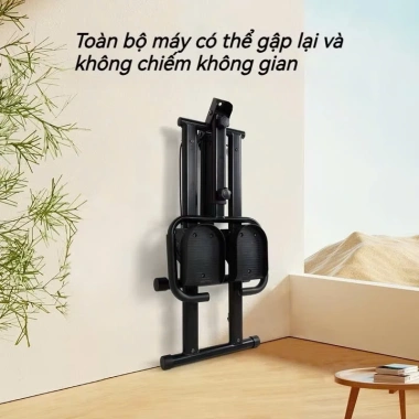 Máy leo cầu thang tại nhà, gập lại, chạy bộ leo núi, màn hình LED - Giá 240.000₫