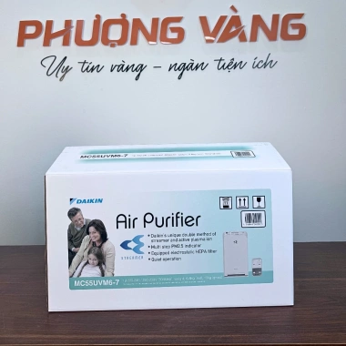 Máy lọc không khí Daikin MC55UVM6-7 streamer - Điều khiển từ xa, dưới 41m2, màng lọc 10 năm, BH 1 năm, giá 3.85 triệu 9
