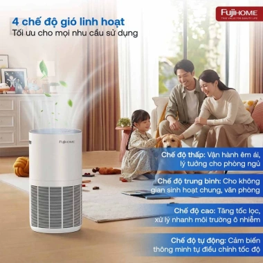 Máy lọc không khí FUJIHOME AP5GRAND HEPA H13 - Loại bỏ PM2.5, khử mùi, WIFI APP 6