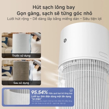 Máy lọc không khí thú cưng Simplus KQJH010 CADR 480m³/h 7 lớp lọc 1.2 t ion âm, app - 4,899,000₫